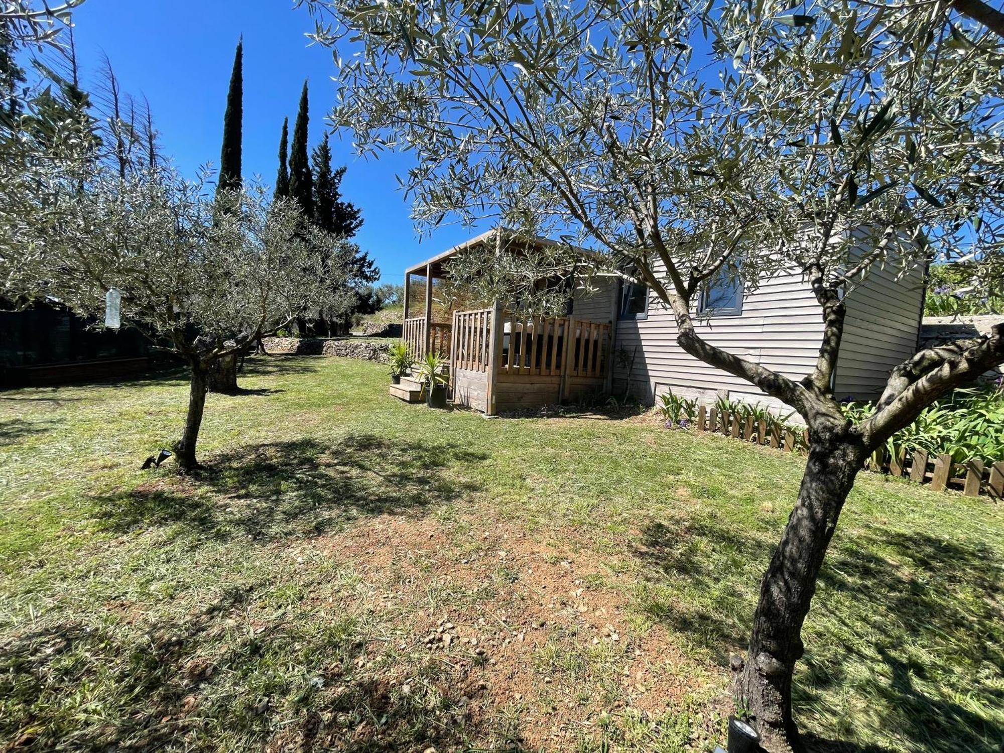 Mobil-Home En Pleine Nature A 3 Mins Du Lac Du Salagou Avec Vue Panoramique Lacoste  Exterior photo